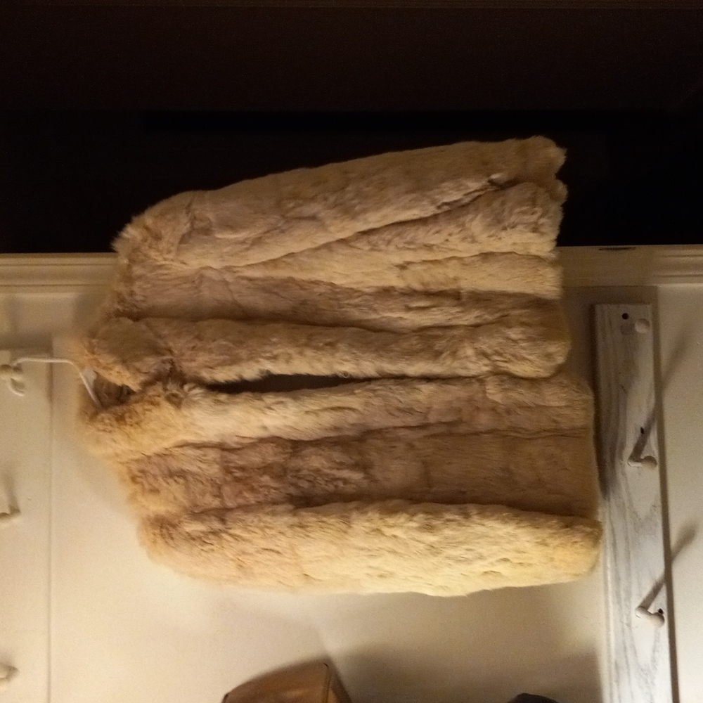 Rabbit fur coat